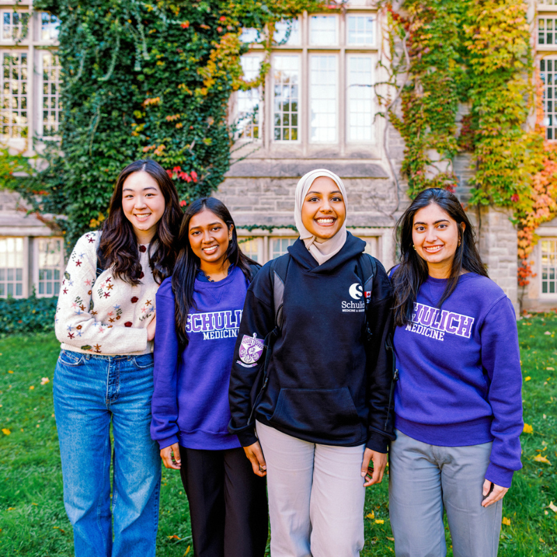 Students smiling